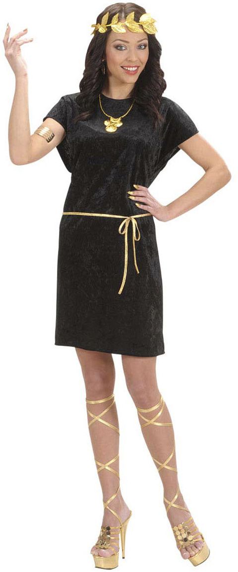 Déguisement romaine noir femme