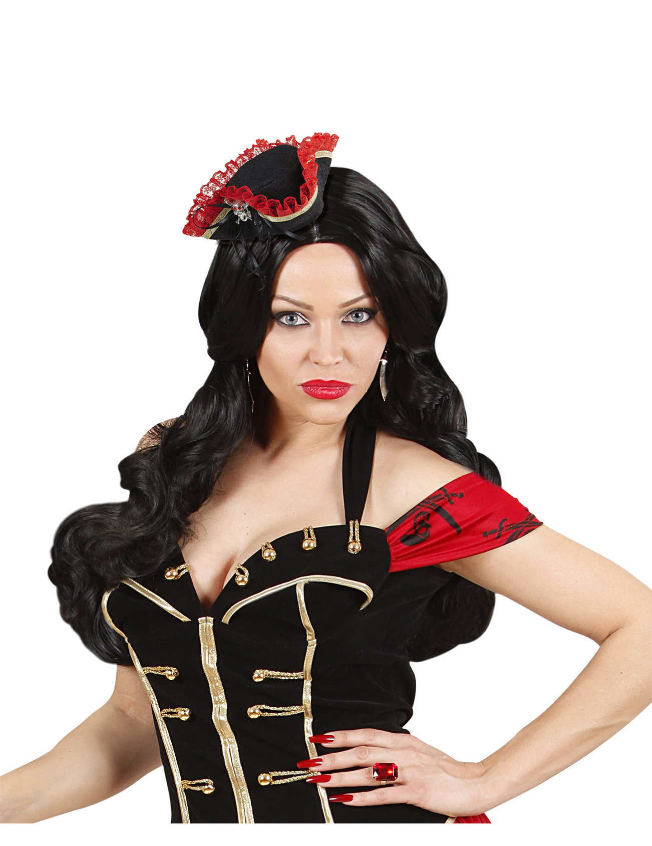 Mini chapeau tricorne pirate adulte