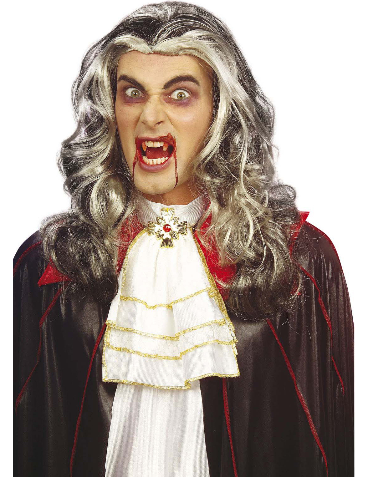 Perruque vampire bicolore adulte Halloween