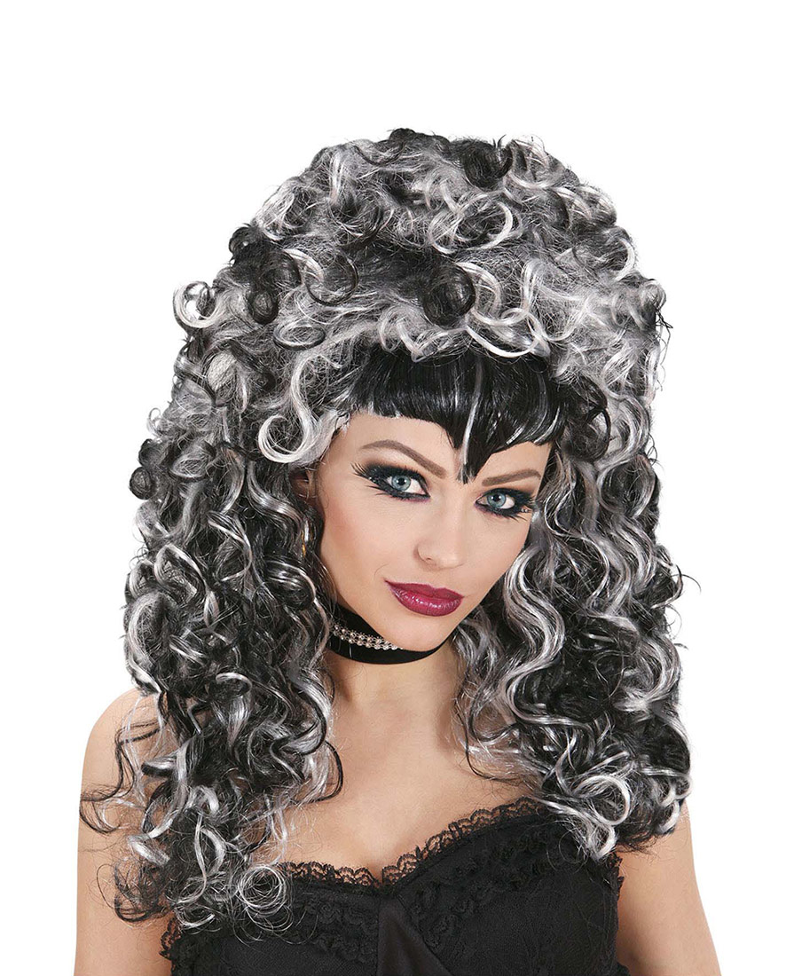Perruque vampire bicolore femme Halloween