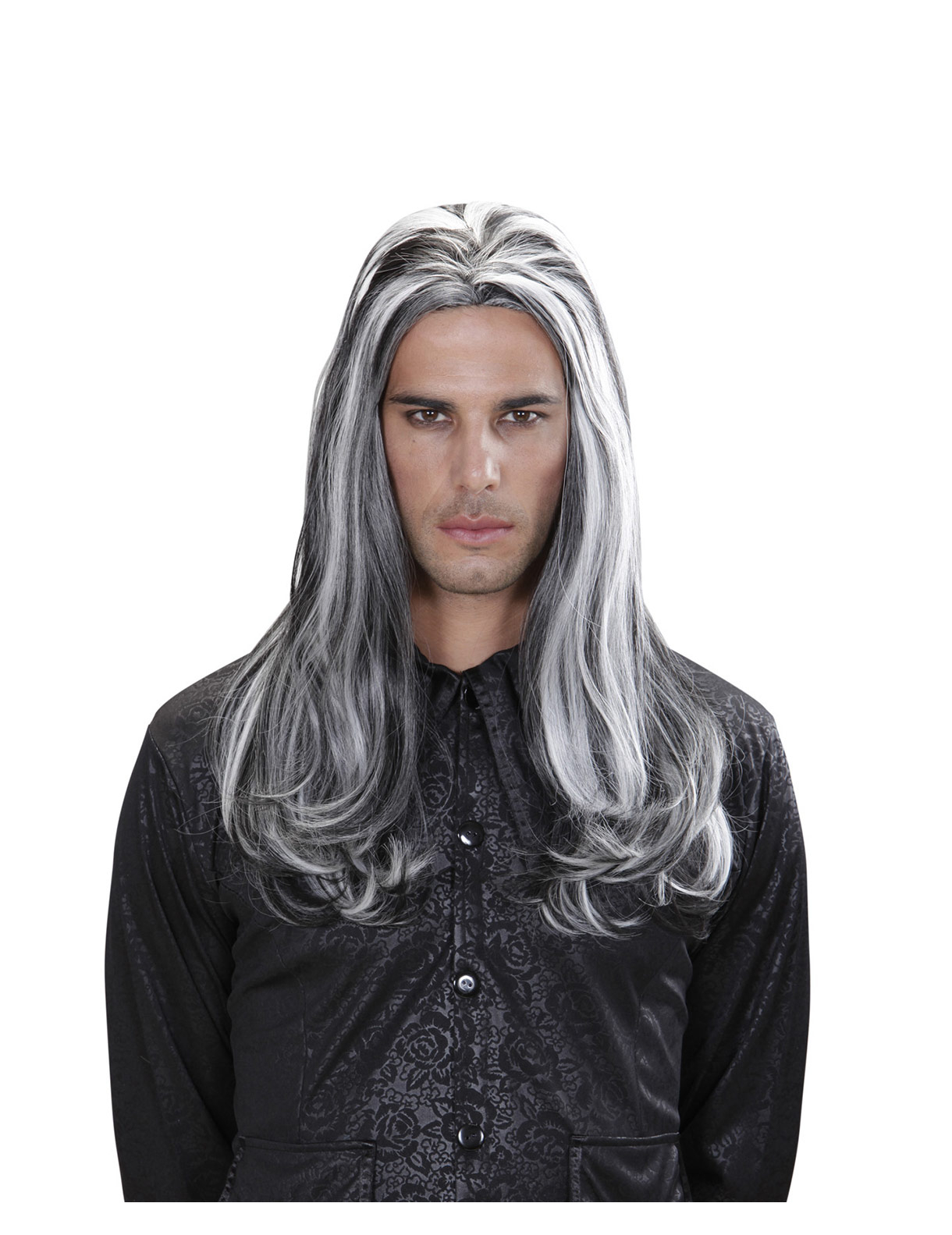 Perruque longue vampire bicolore adulte Halloween
