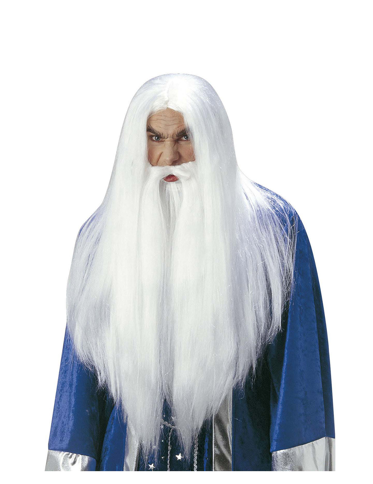 Perruque magicien avec barbe adulte