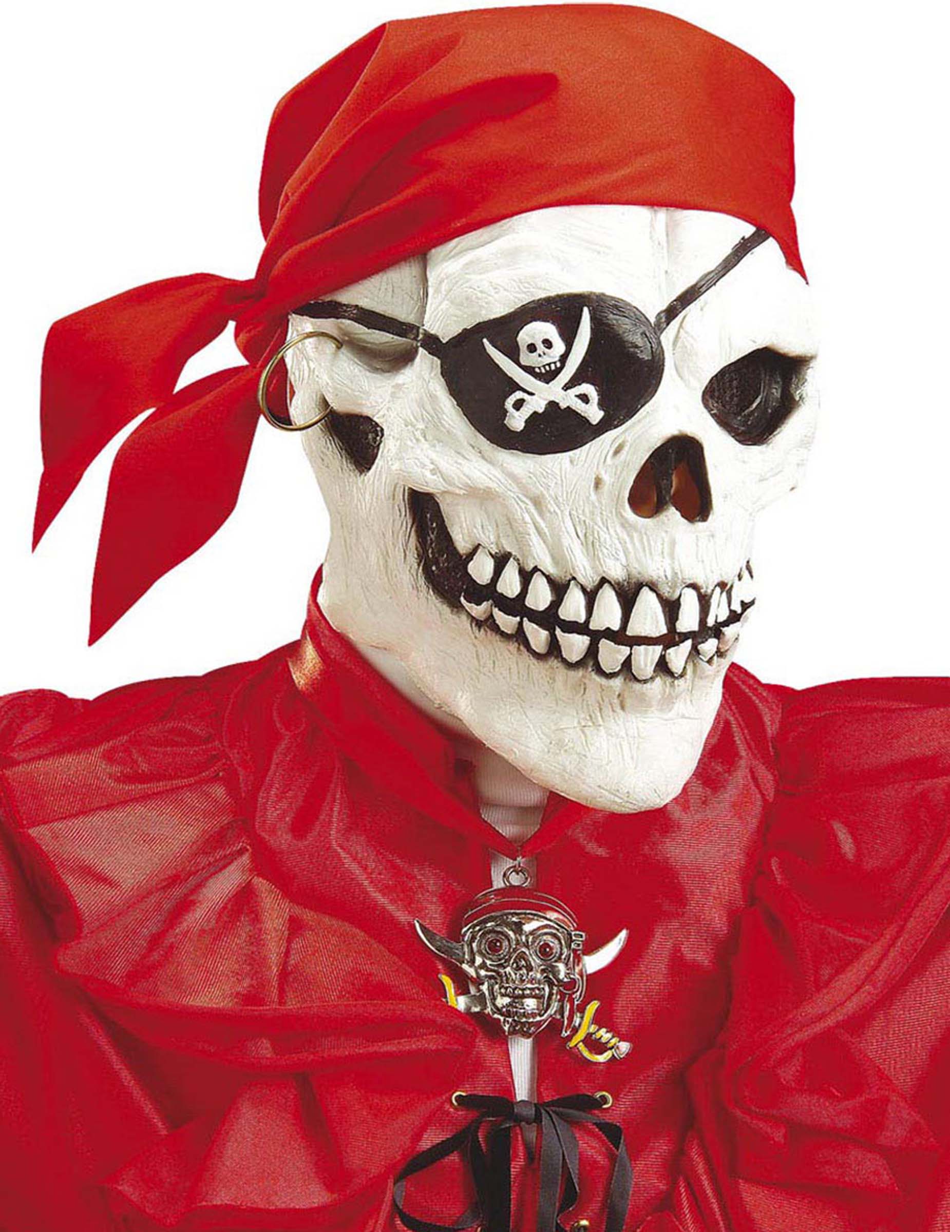 Masque intégral squelette pirate adulte Halloween