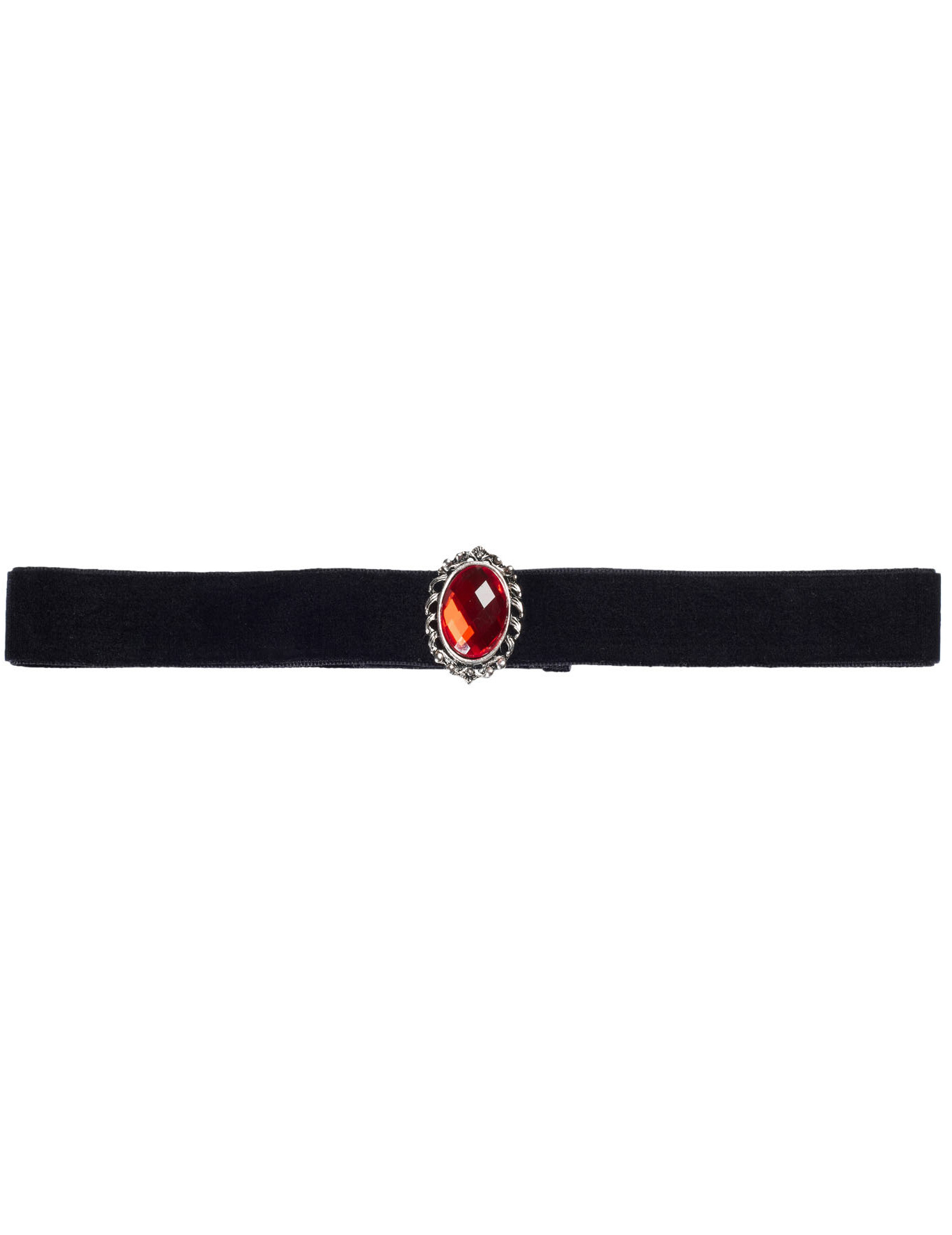 Ras de cou diamant rouge adulte Halloween