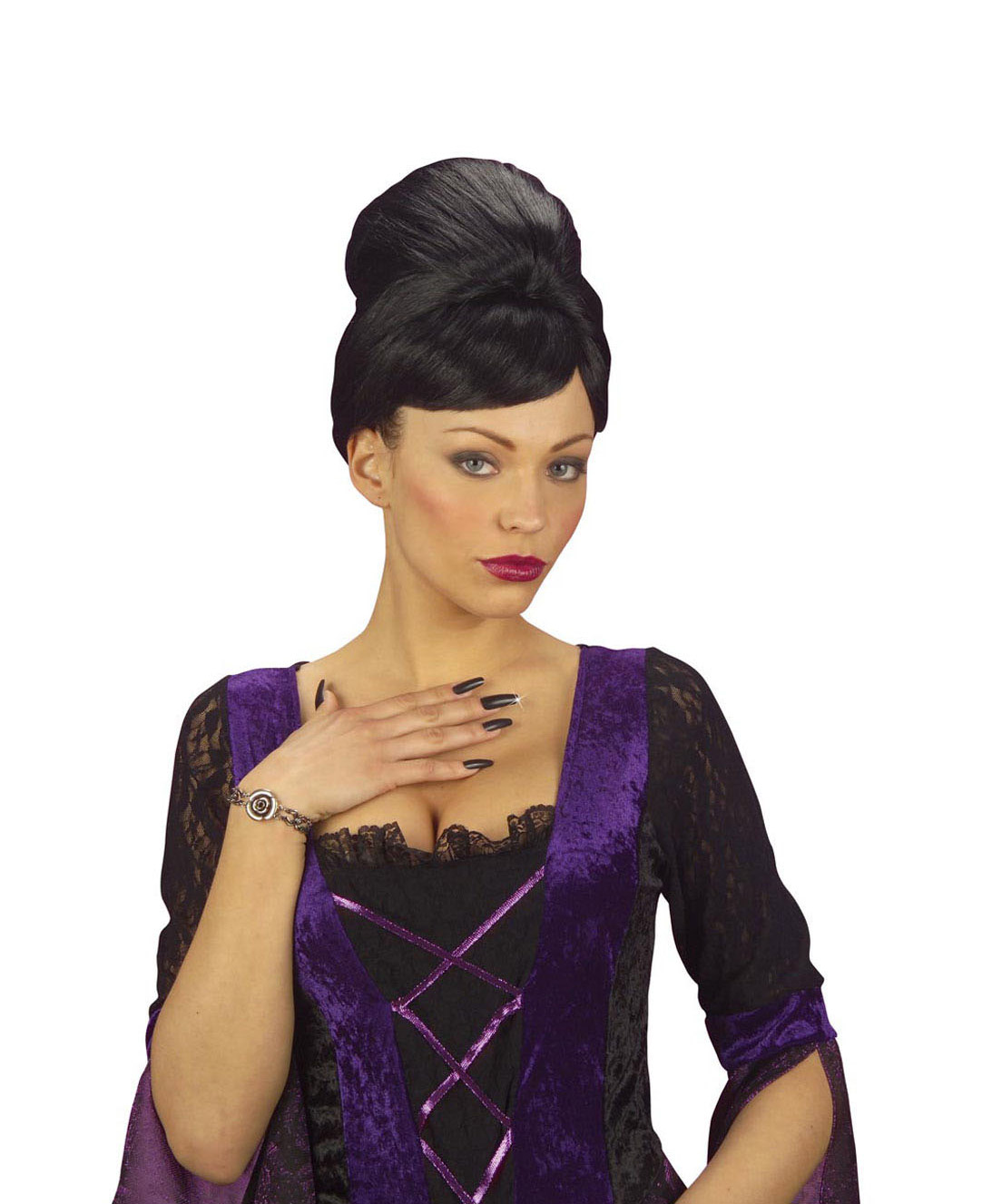 15 Faux ongles sorcière noirs adulte Halloween