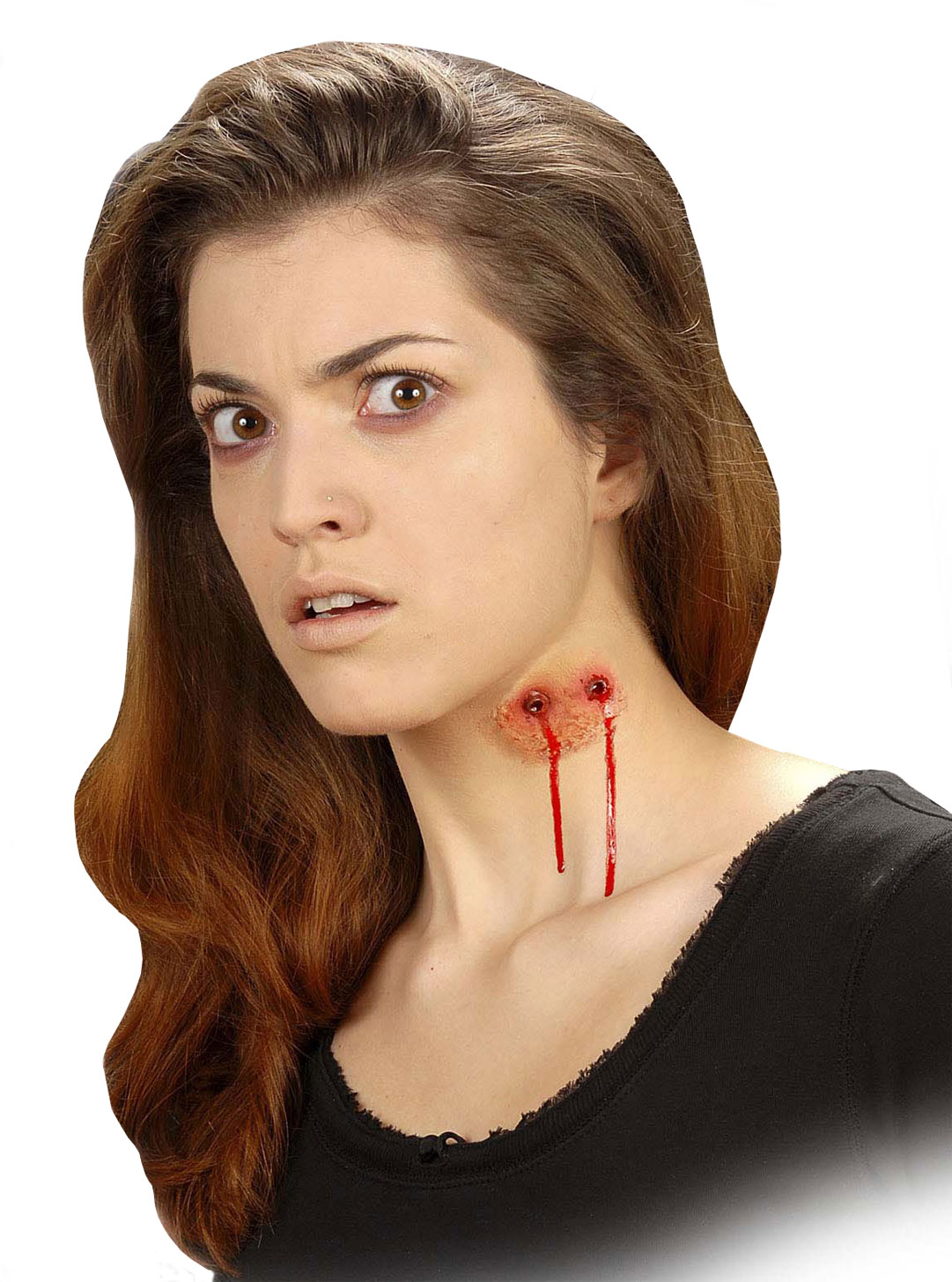 Fausse plaie morsure de vampire adulte Halloween