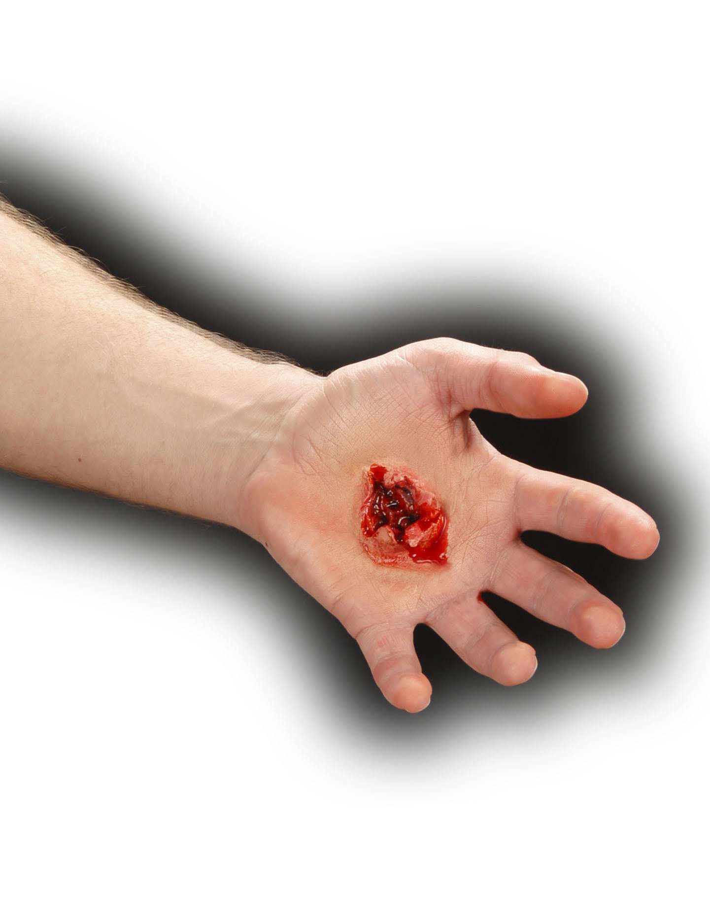 Fausse plaie blessure par balle adulte Halloween