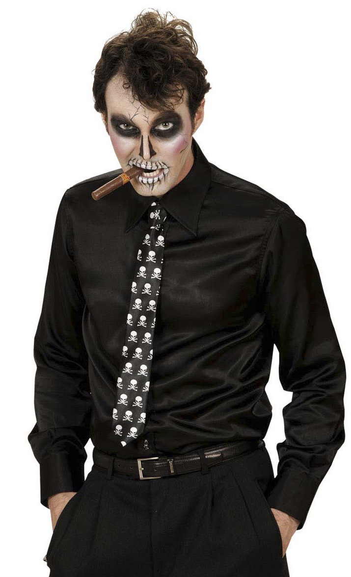 Cravate squelettes adulte Halloween
