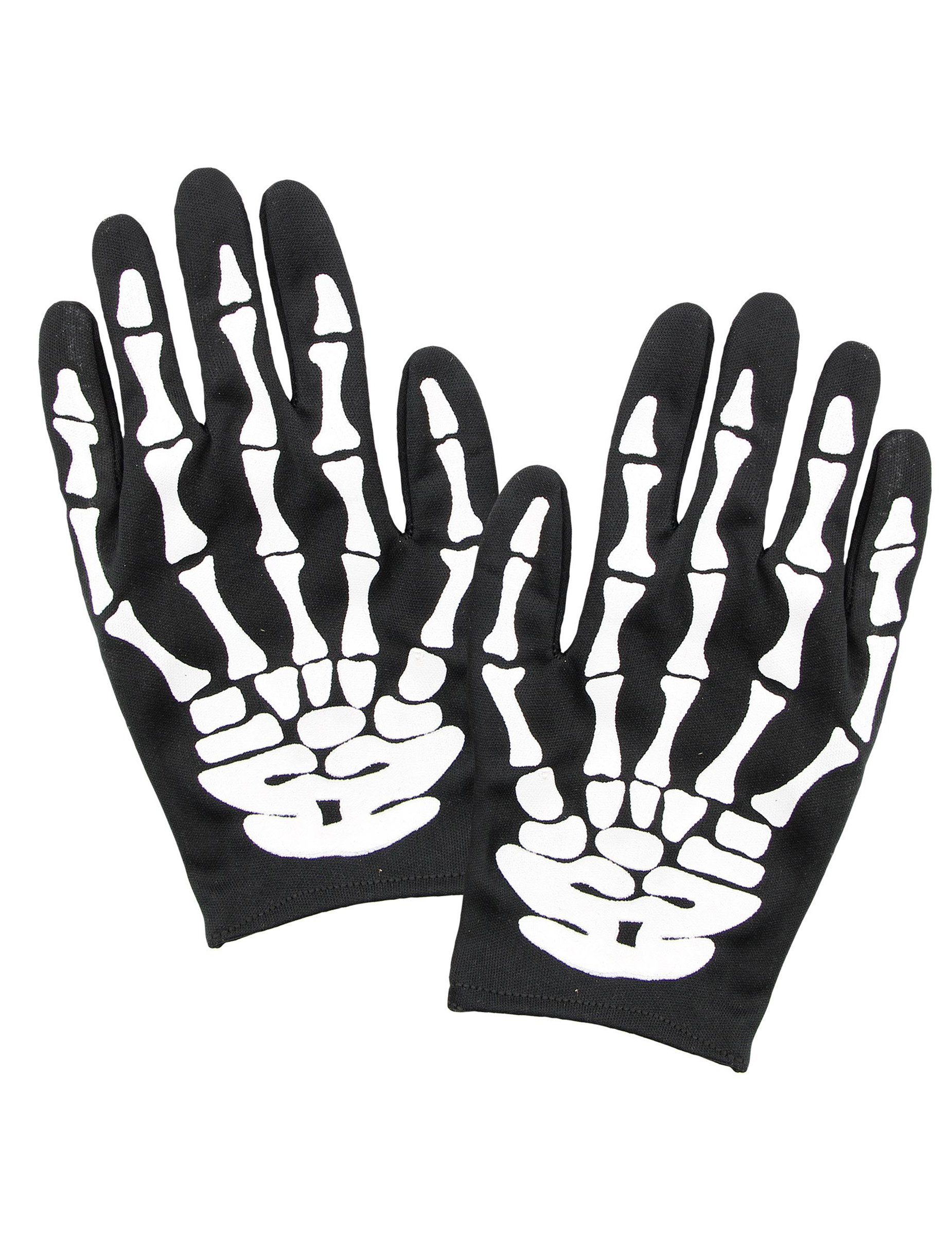 Gants squelette adulte Halloween