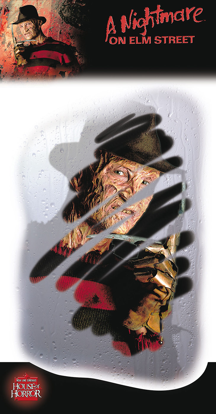Décoration miroir embué Freddy Krueger