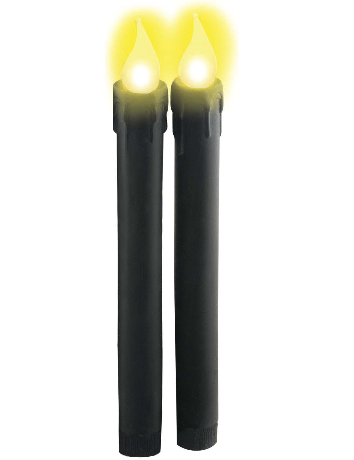 Bougies lumineuses noires à piles