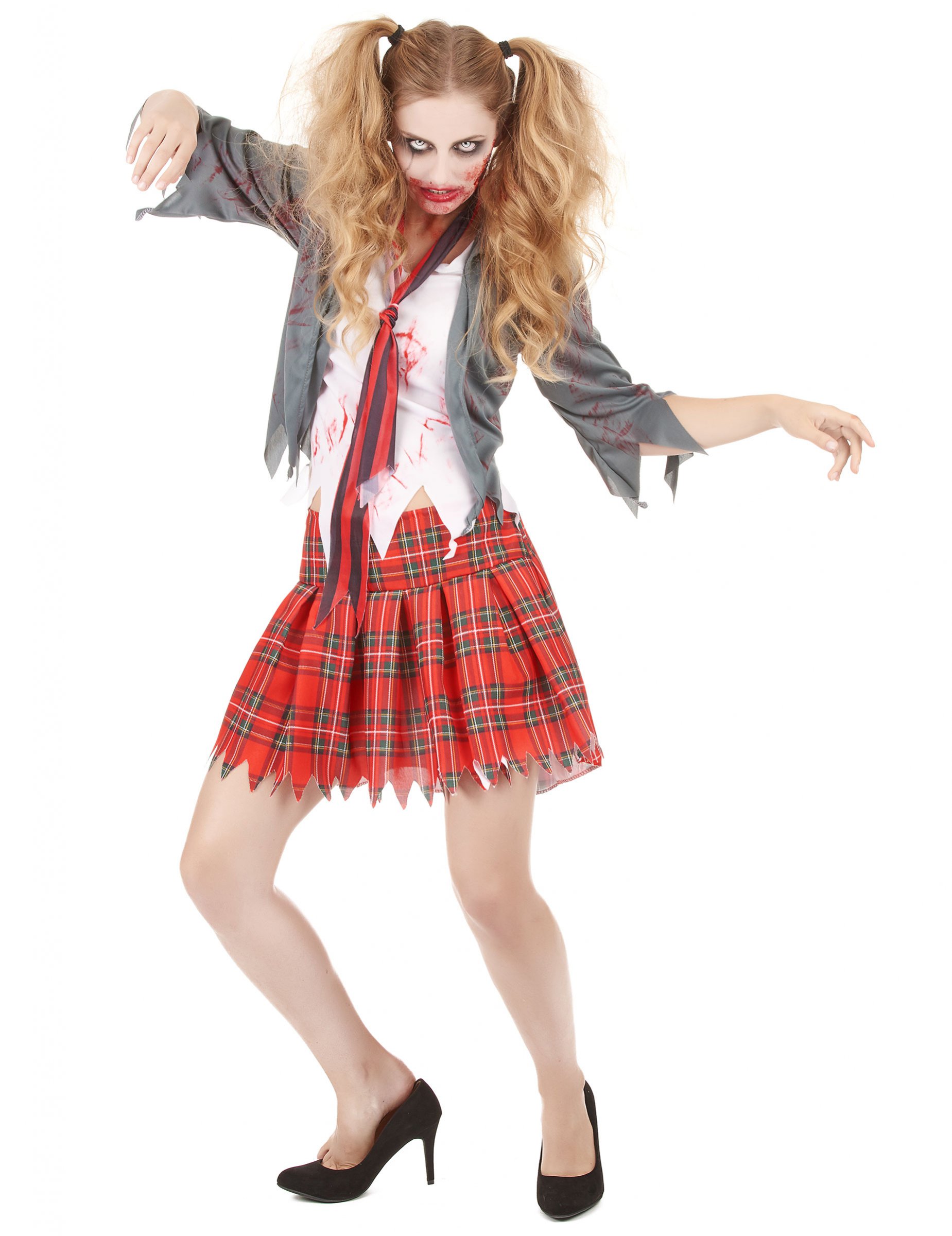 Déguisement zombie écolière femme Halloween