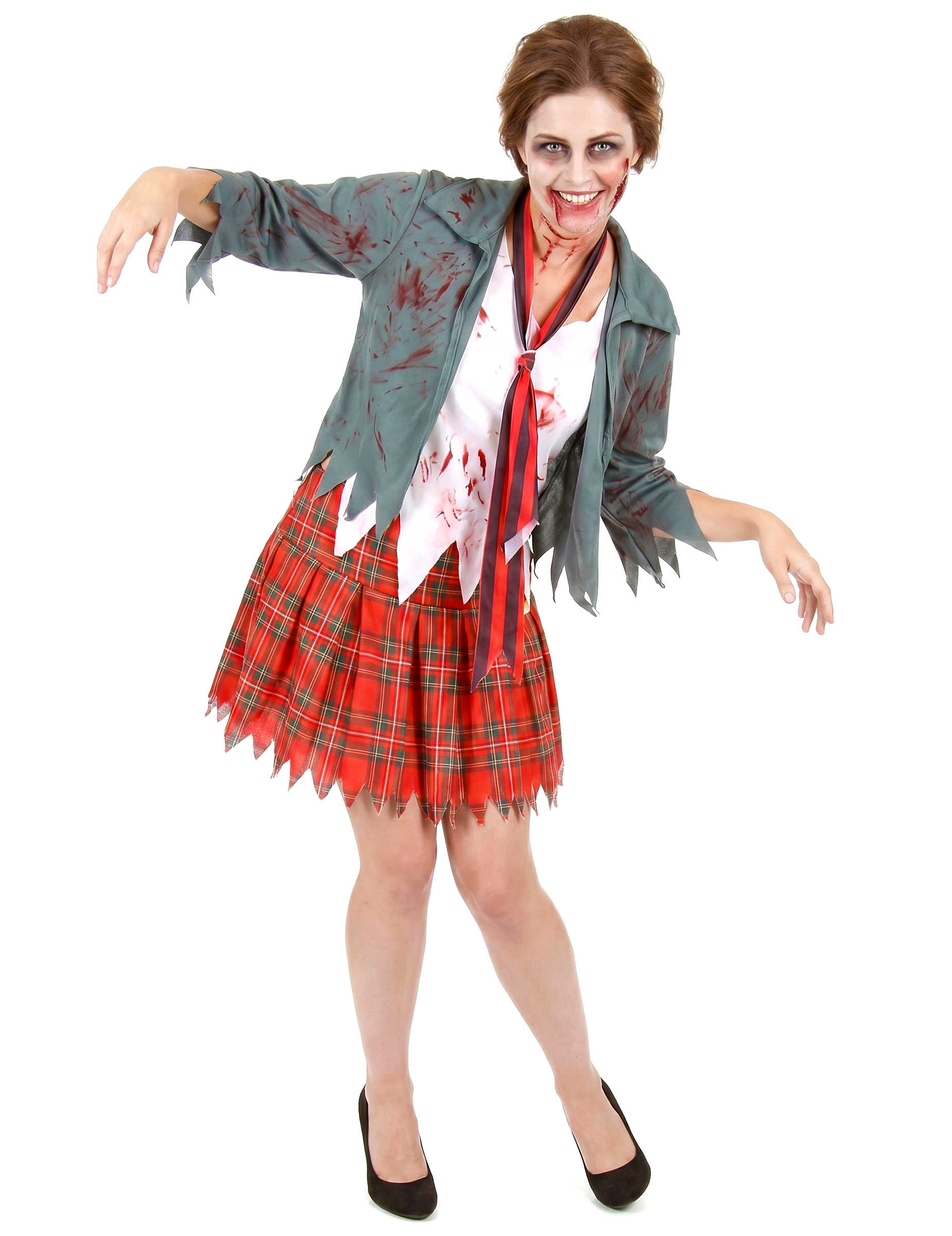 Déguisement zombie écolière femme Halloween