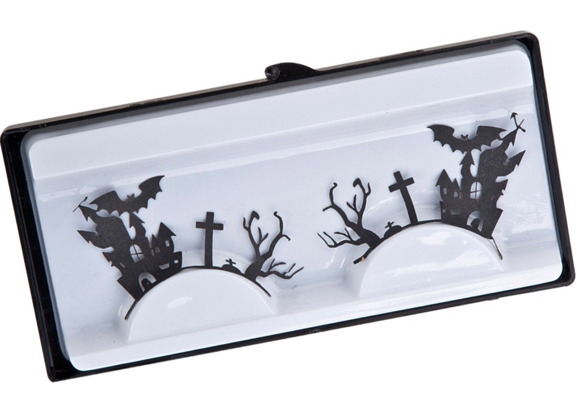 Faux cils courts noirs adulte