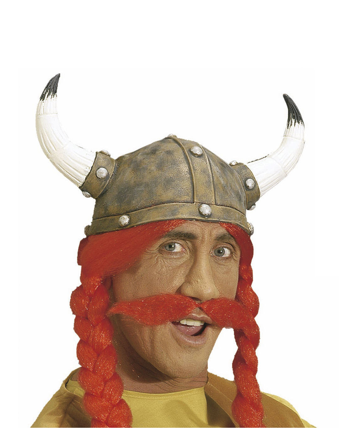 Moustache rouge gaulois adulte