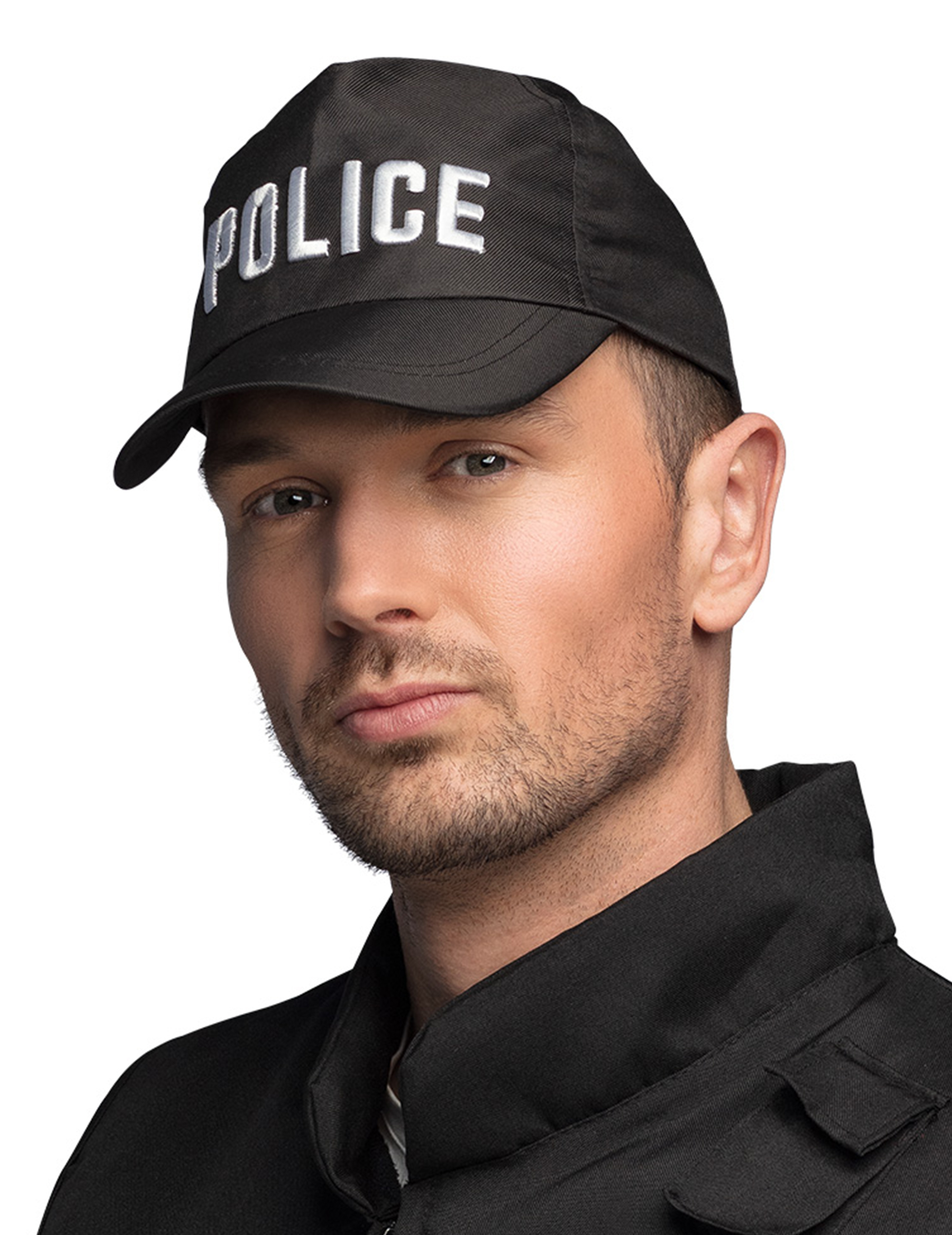 Casquette noire police adulte