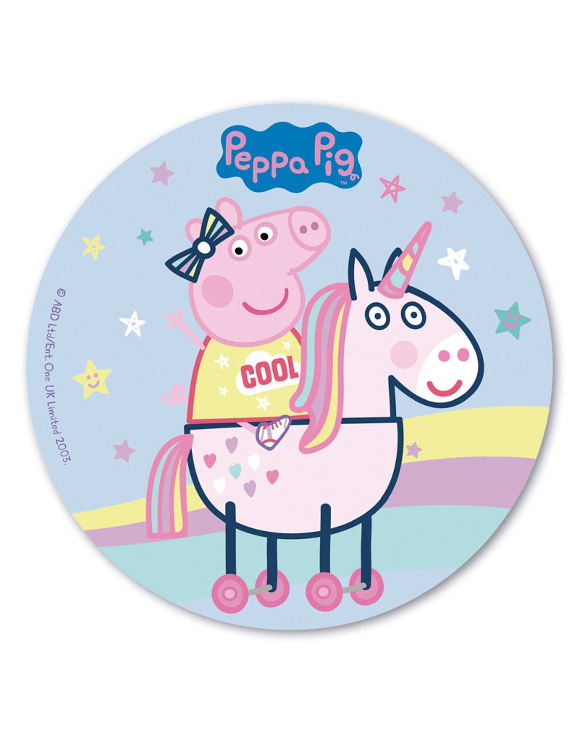 Disque azyme 20 cm Peppa Pig