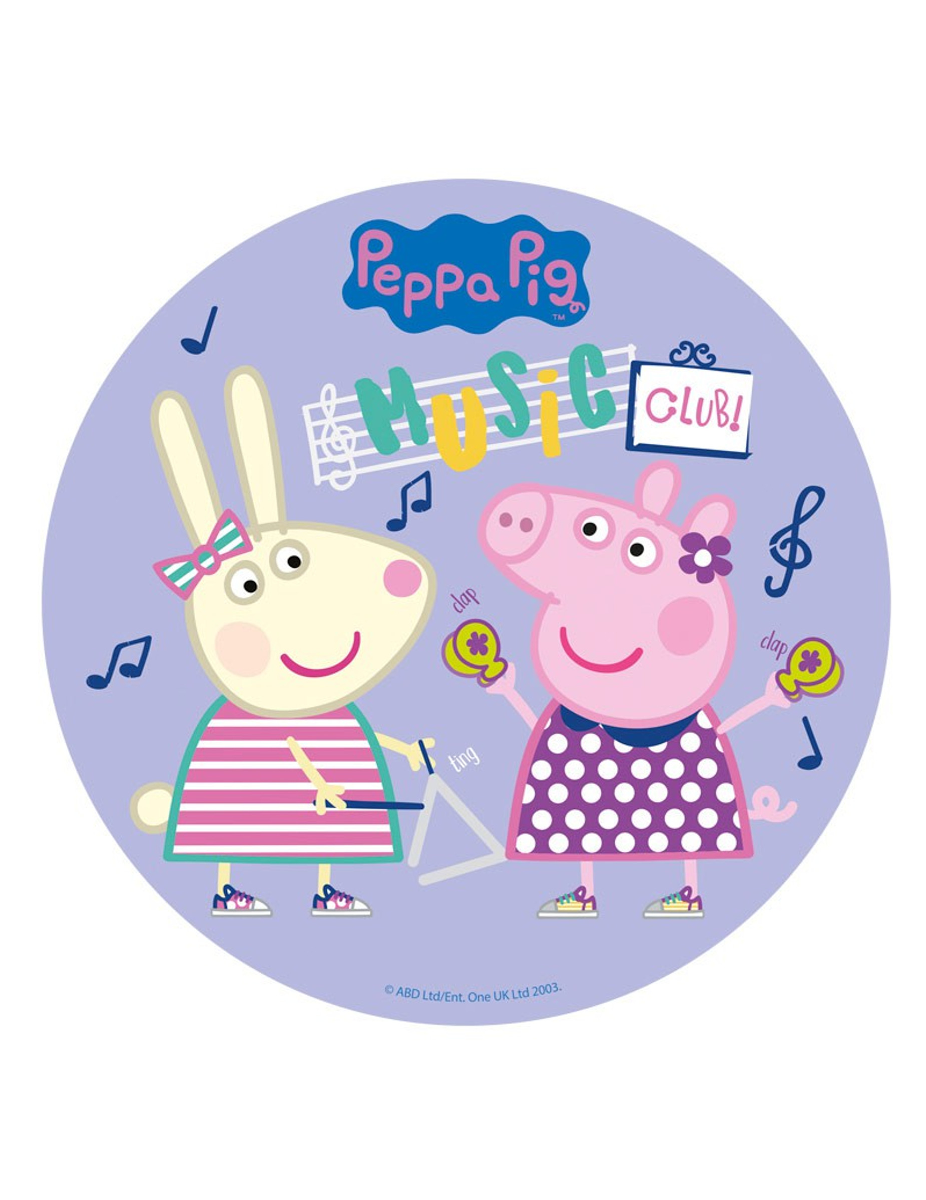 Disque azyme 20 cm Peppa Pig