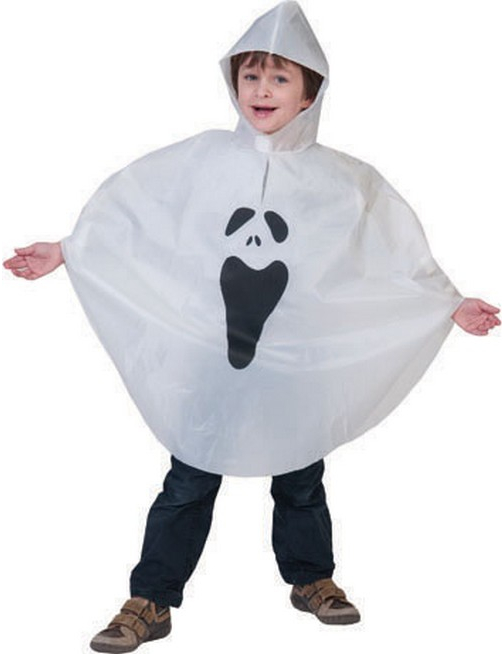 Poncho fantôme enfant Halloween