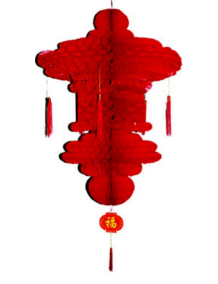 Décoration à suspendre chinoise rouge