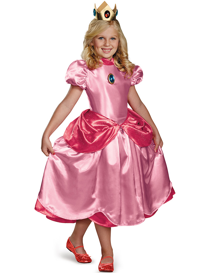 Déguisement Princesse Peach Deluxe Fille