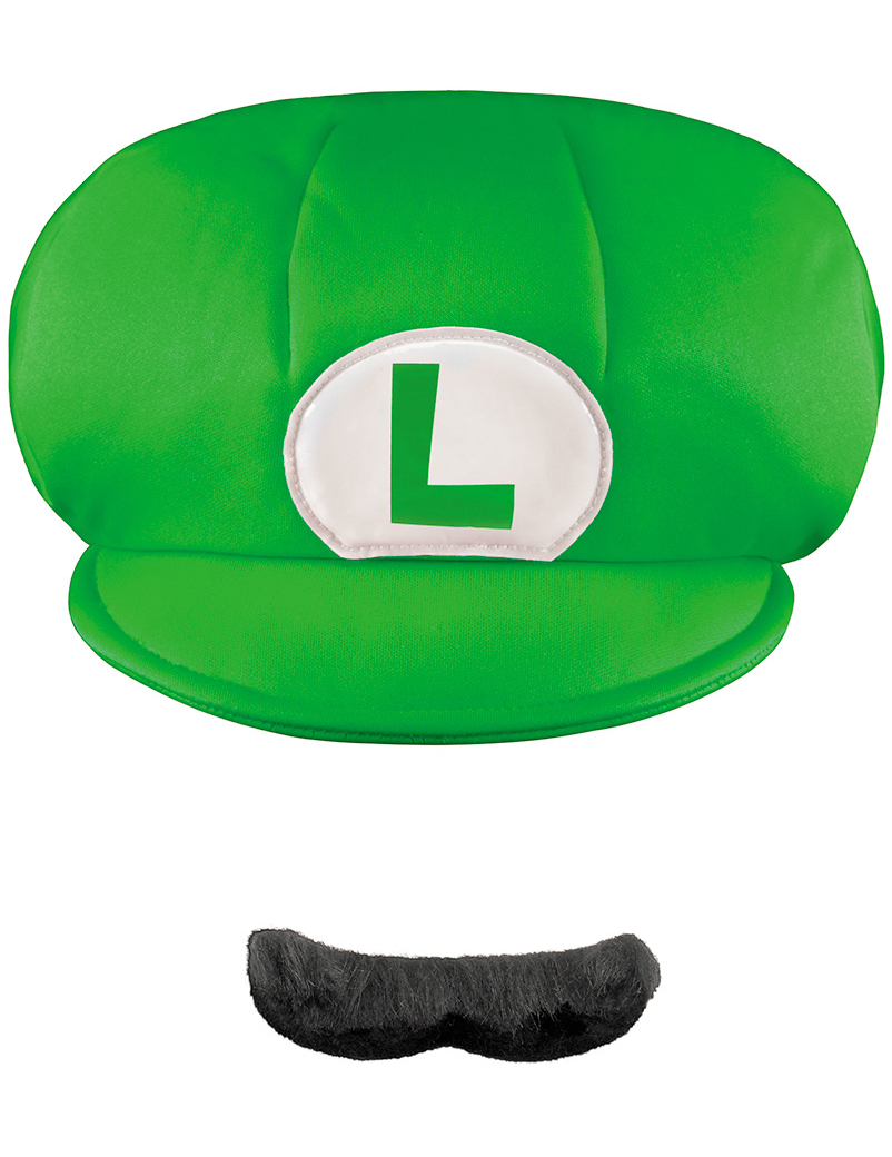 Casquette et Moustache Luigi Enfant
