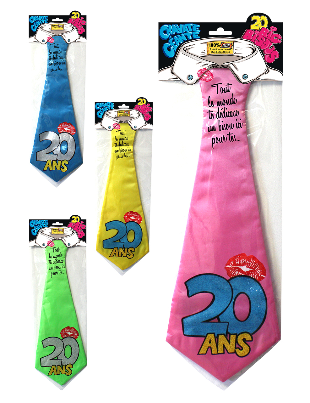 Cravate humoristique 20 ans