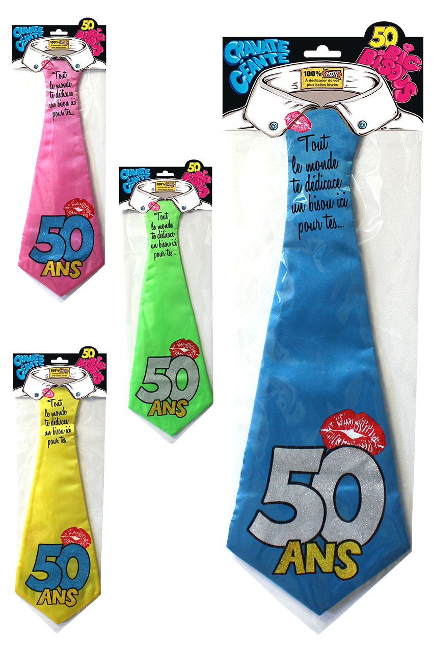 Cravate humoristique 50 ans