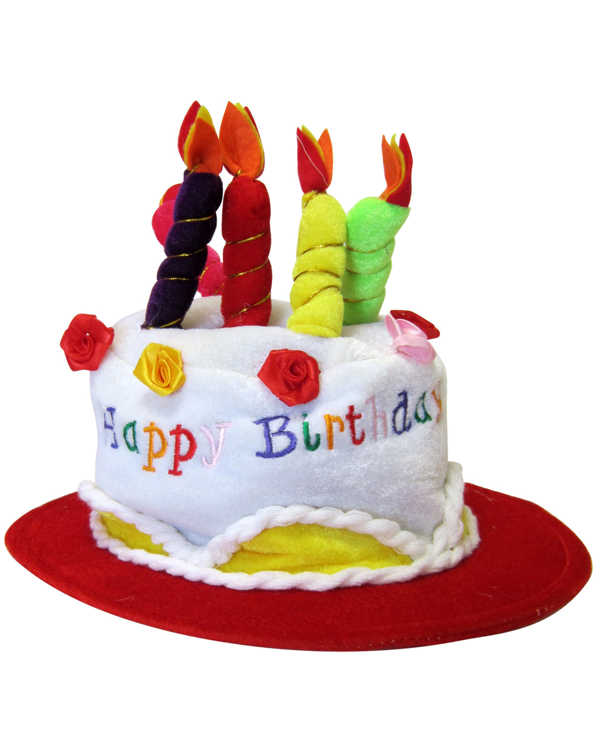 Chapeau happy birthday rouge adulte