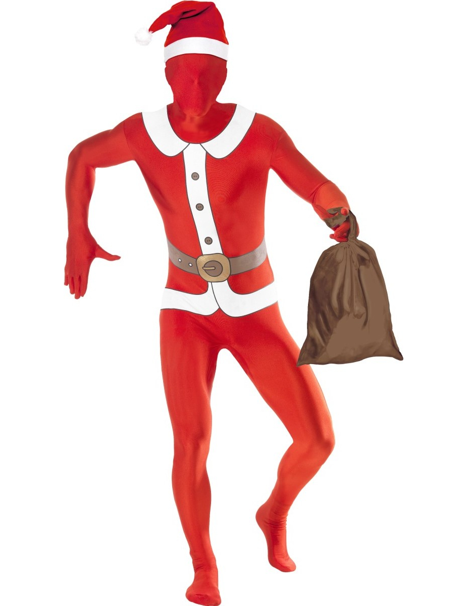 Déguisement seconde peau Père Noël adulte