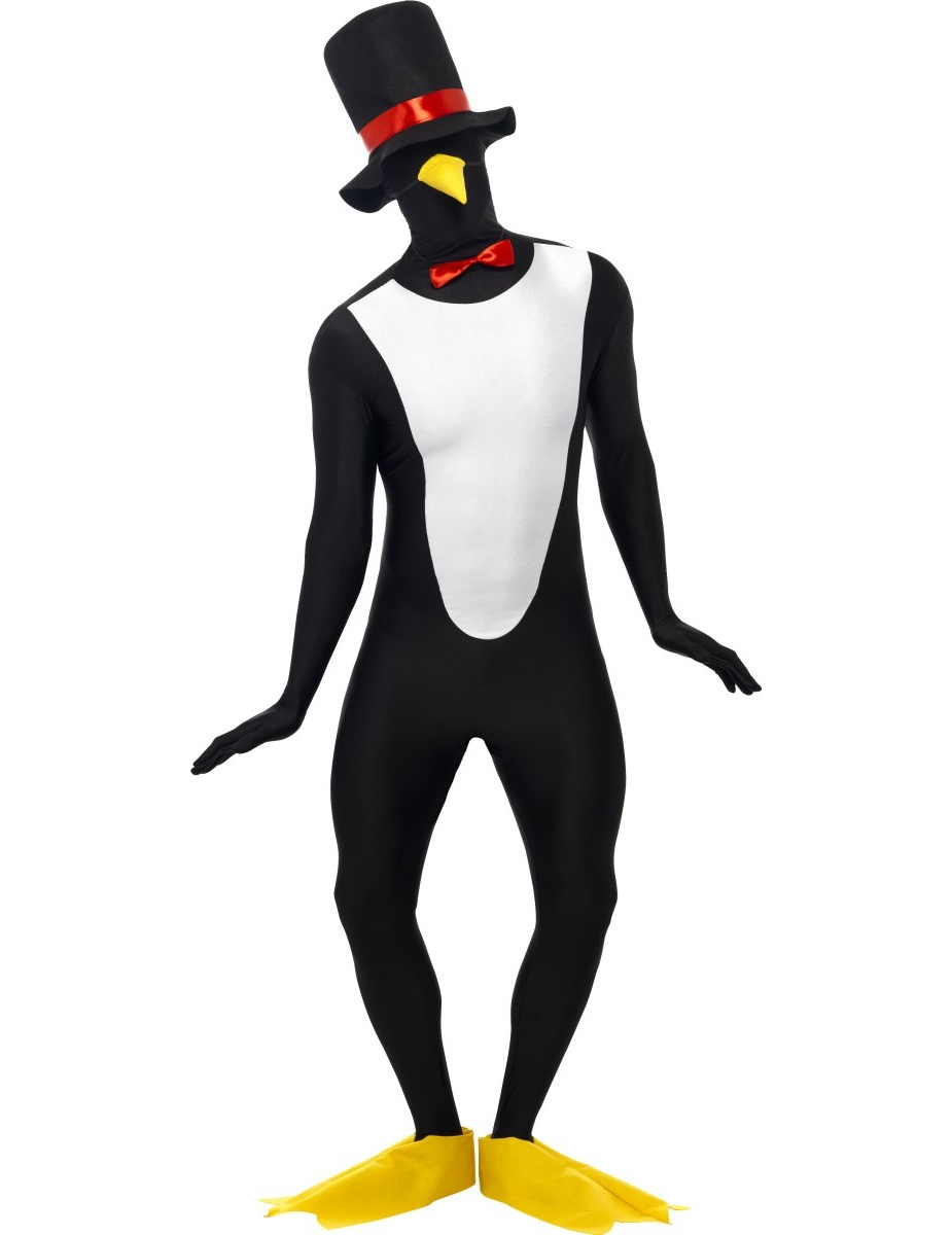 Déguisement seconde peau pingouin adulte