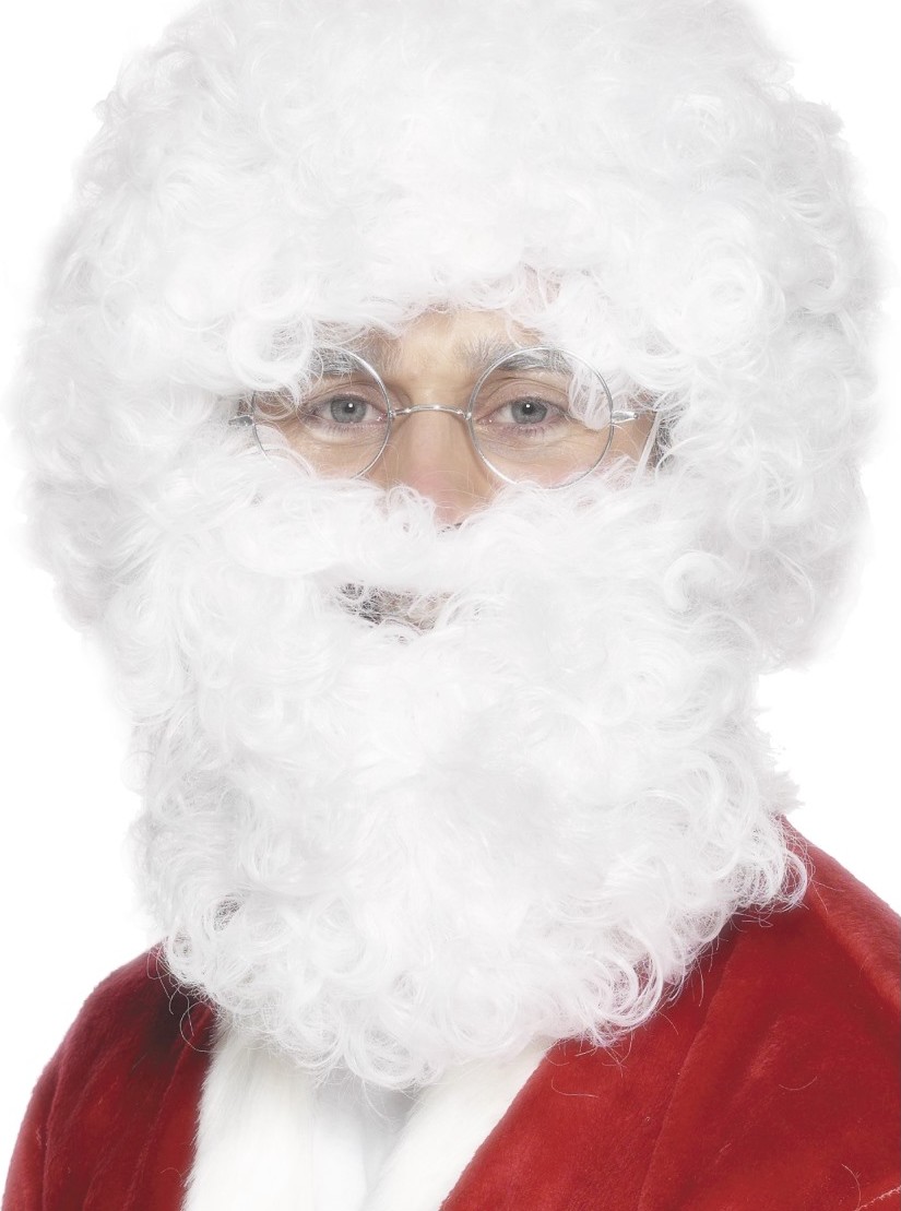 Barbe et perruque blanche adulte Noël