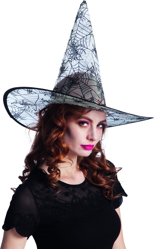 Chapeau toile d'araignée transparent adulte Halloween