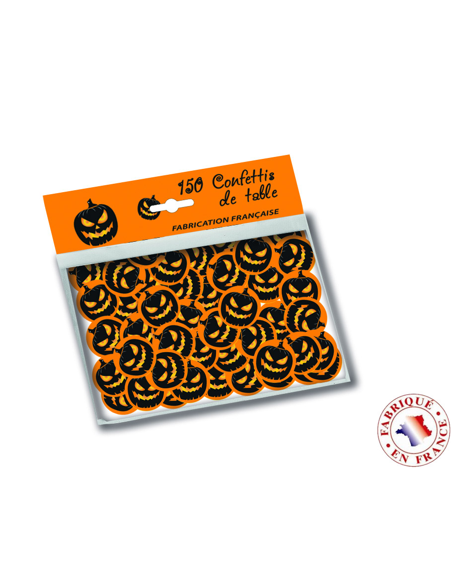 150 Confettis de table Citrouilles Halloween