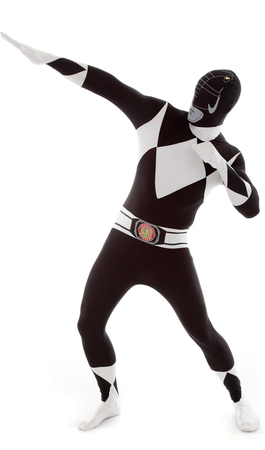 Déguisement combinaison noire Power Rangersadulte Morphsuits