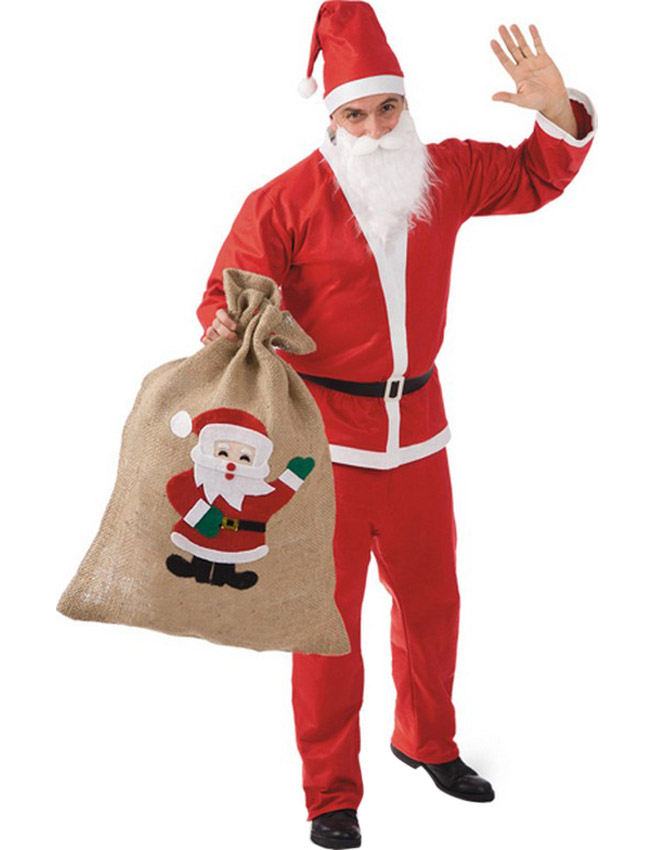 Sac en jute Père Noël