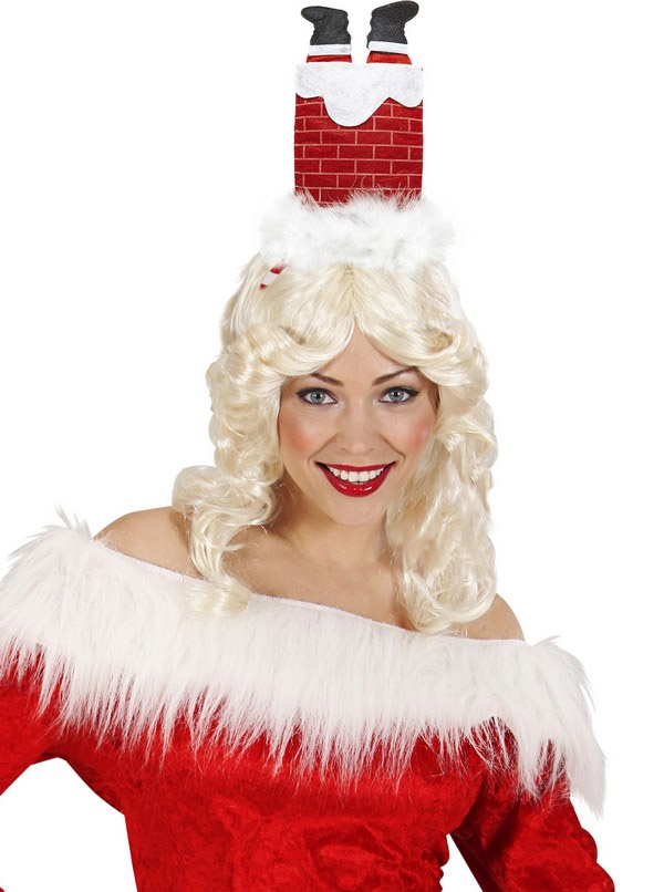 Chapeau humoristique cheminée adulte Noël
