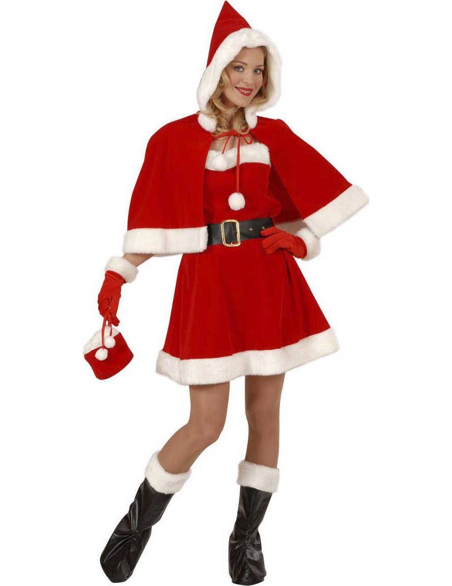 Déguisement Mère Noël super luxe femme