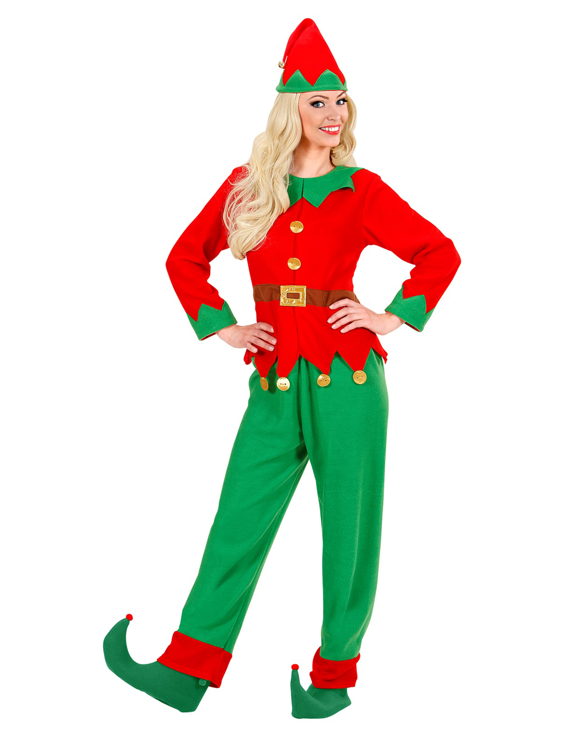 Déguisement lutin du Père Noël femme