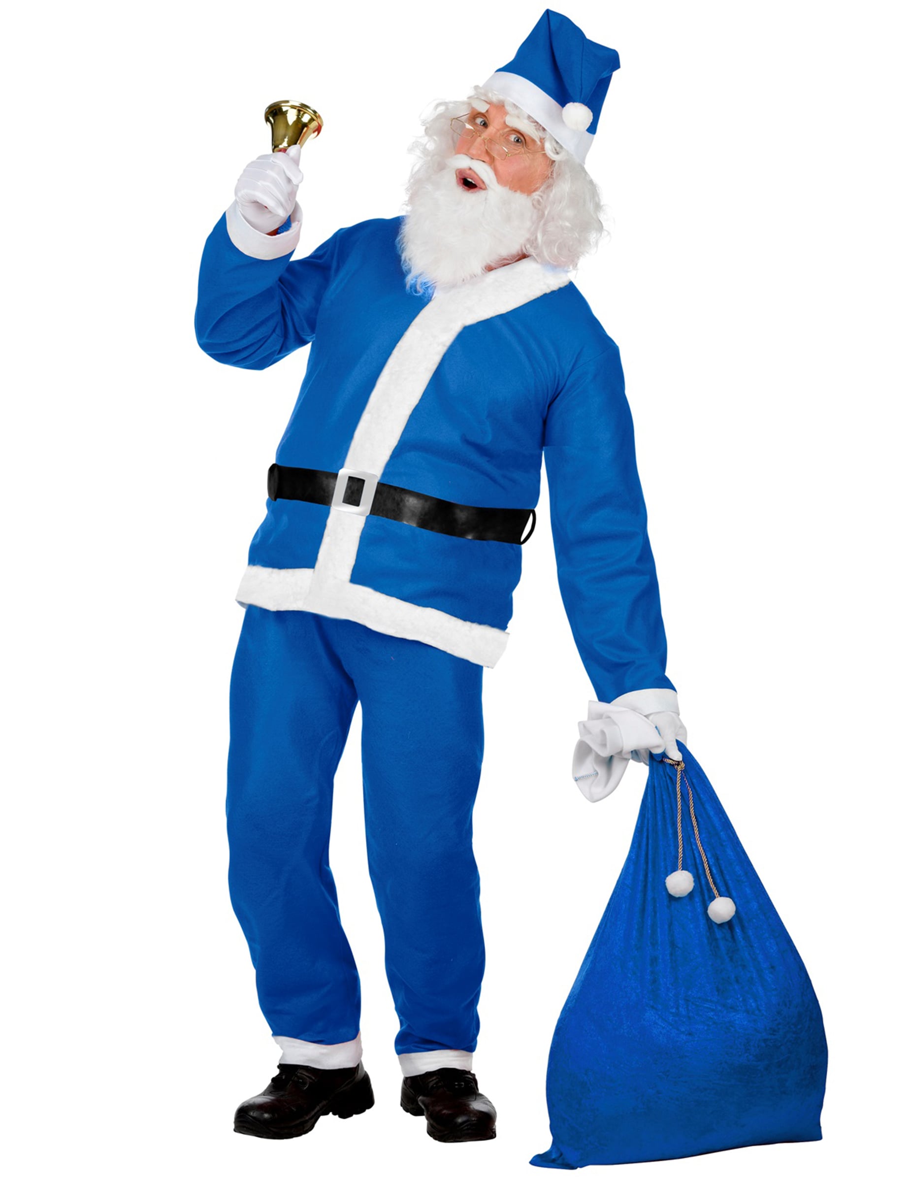 Déguisement Père Noël bleu homme