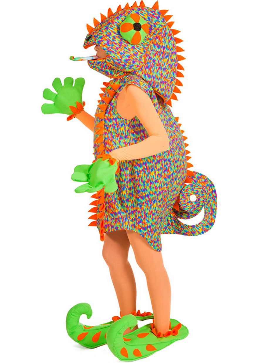 Déguisement caméléon femme