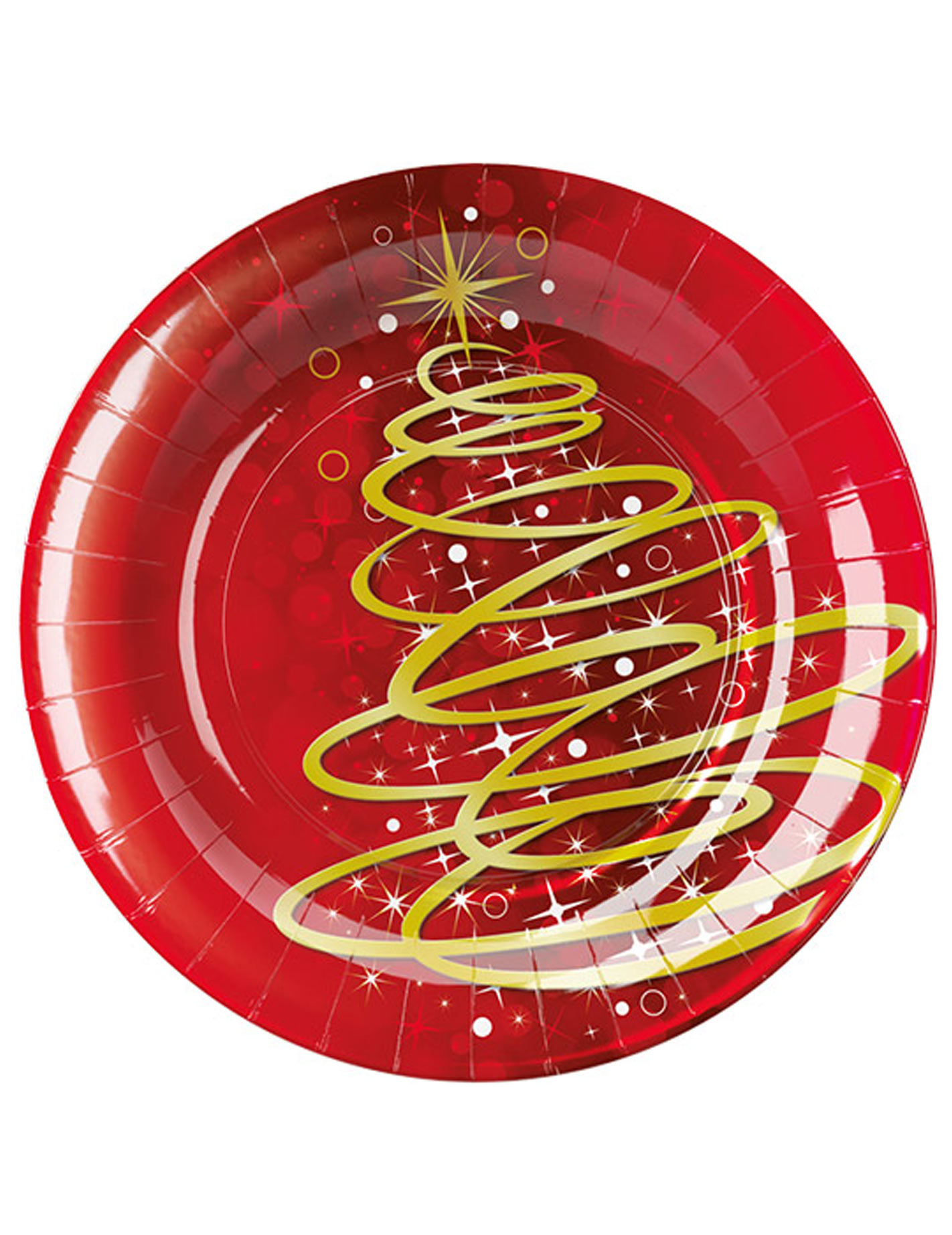 8 Assiettes Sapin magique Noël 23 cm