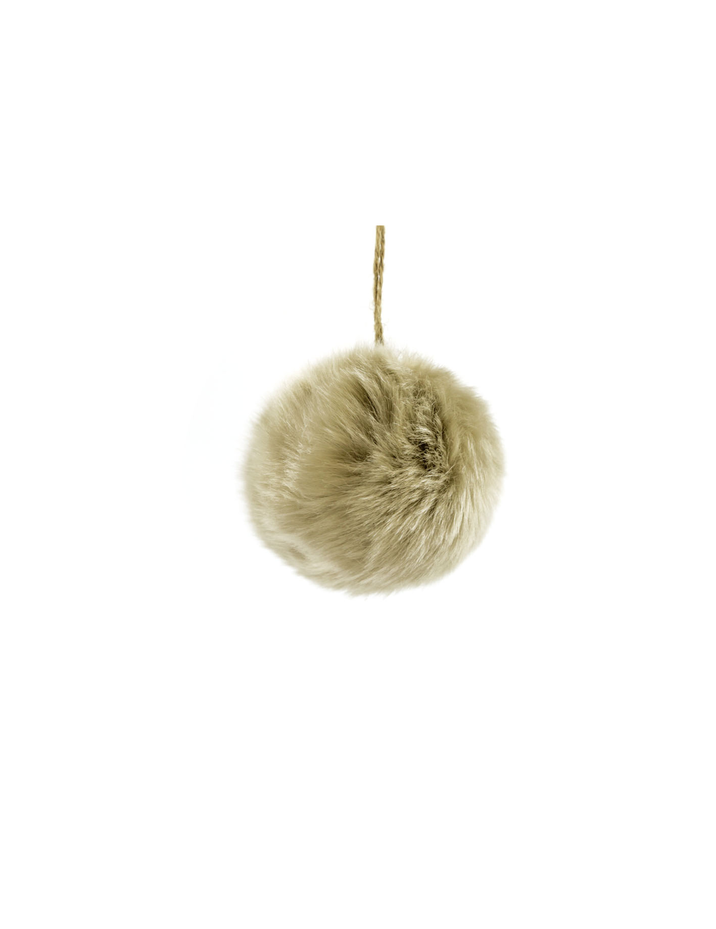 Boule fausse fourrure de Noël
