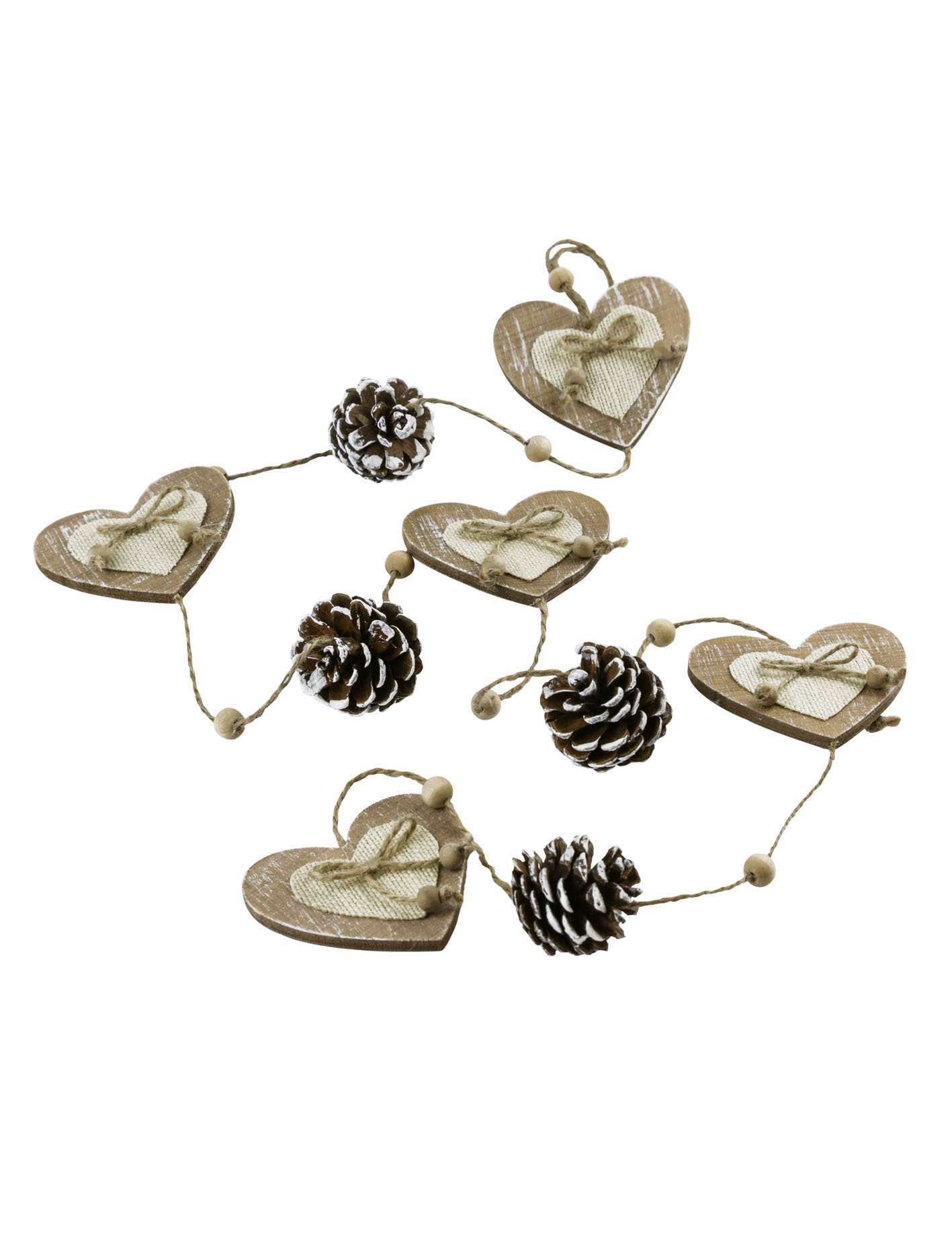 Guirlande pomme de pins et c urs  