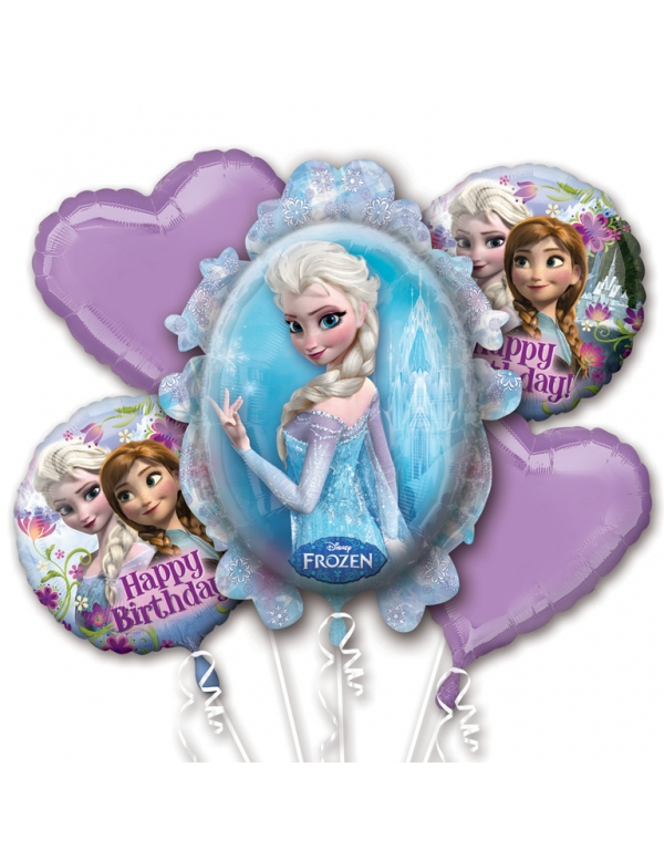 Bouquet de ballons La Reine des Neiges