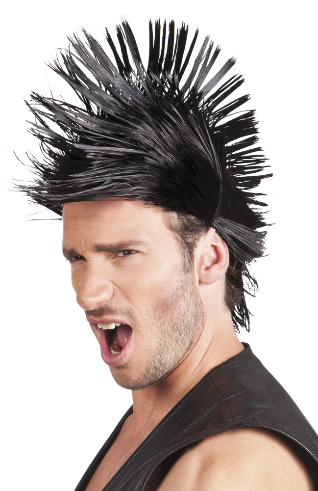 Perruque courte punk homme