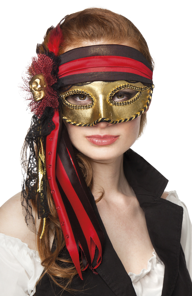 Loup vénitien pirate adulte