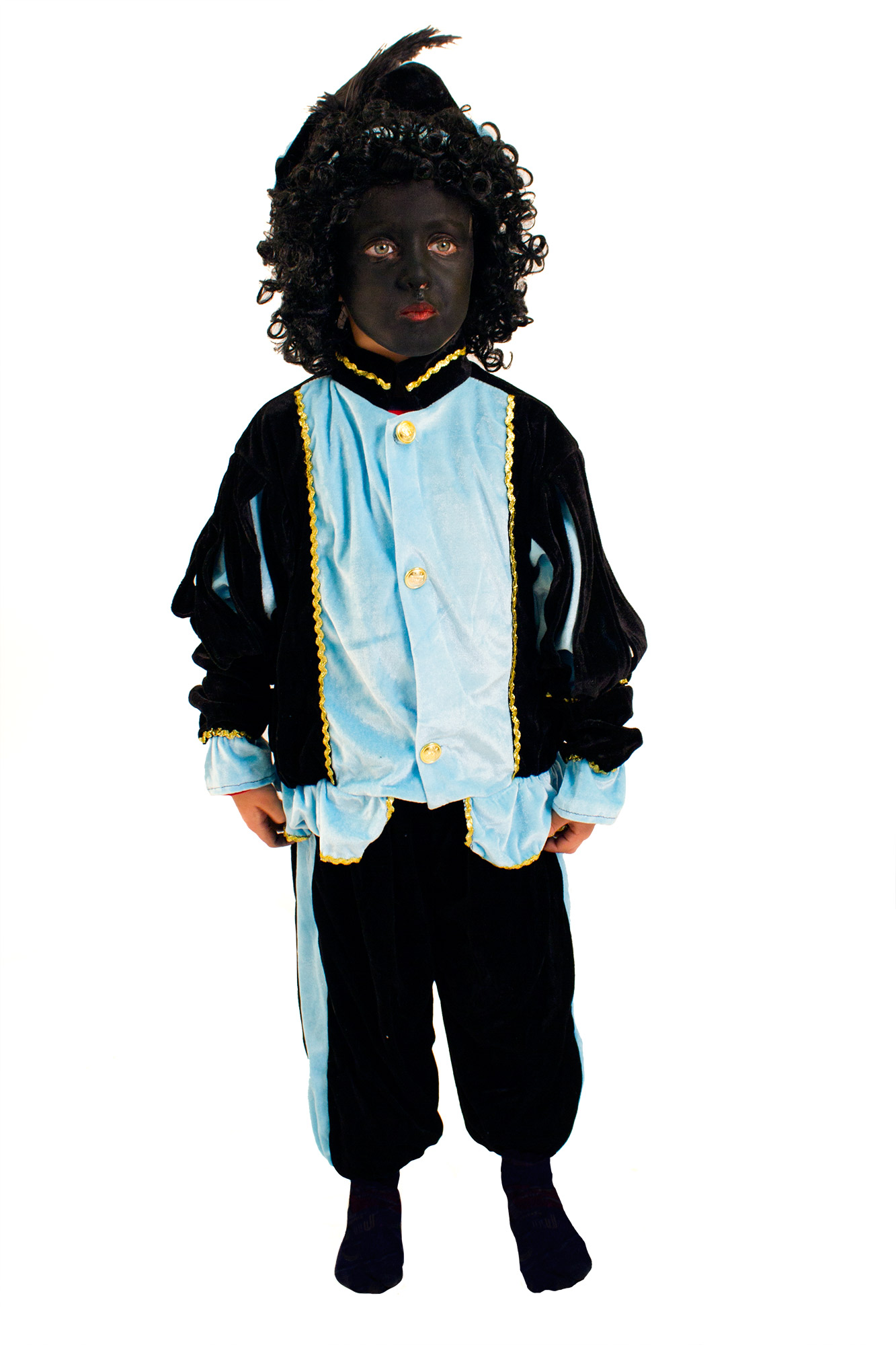Déguisement père fouettard bleu enfant