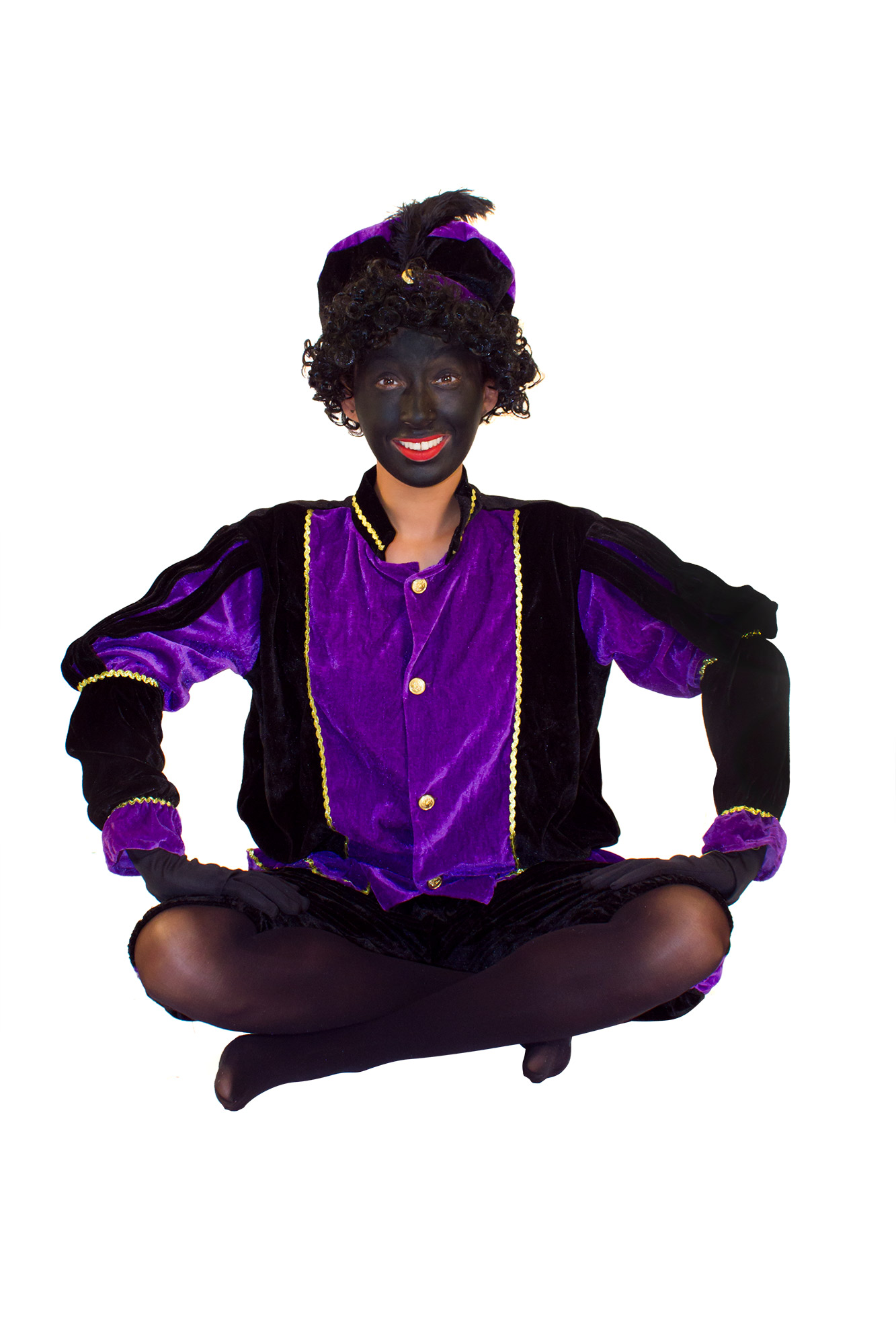 Déguisement père fouettard violet adulte