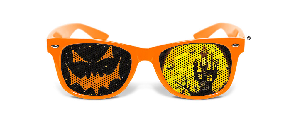 Lunettes humoristiques citrouille Halloween